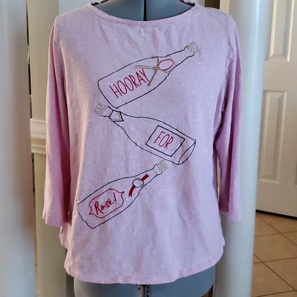 Talbots Pink Tee Shirt Size XL